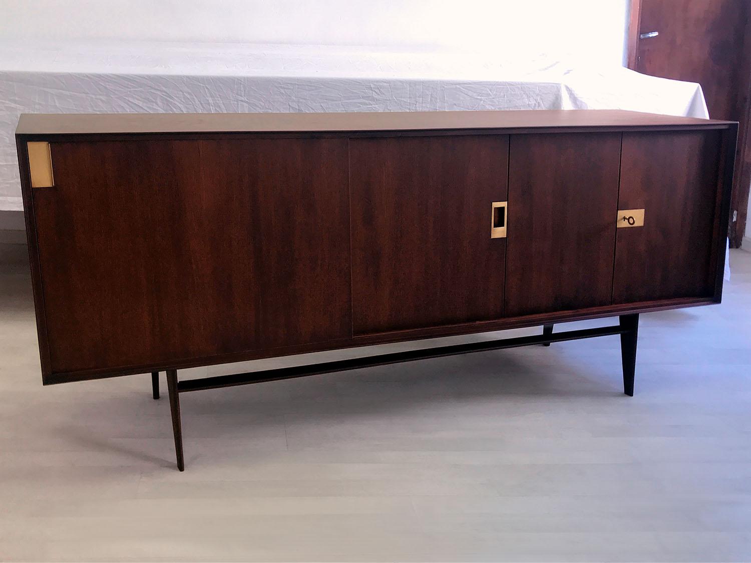 Italian Midcentury Teakwood Sideboard by Vittorio Dassi, 1950s 2