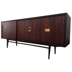 Italian Midcentury Teakwood Sideboard by Vittorio Dassi, 1950s