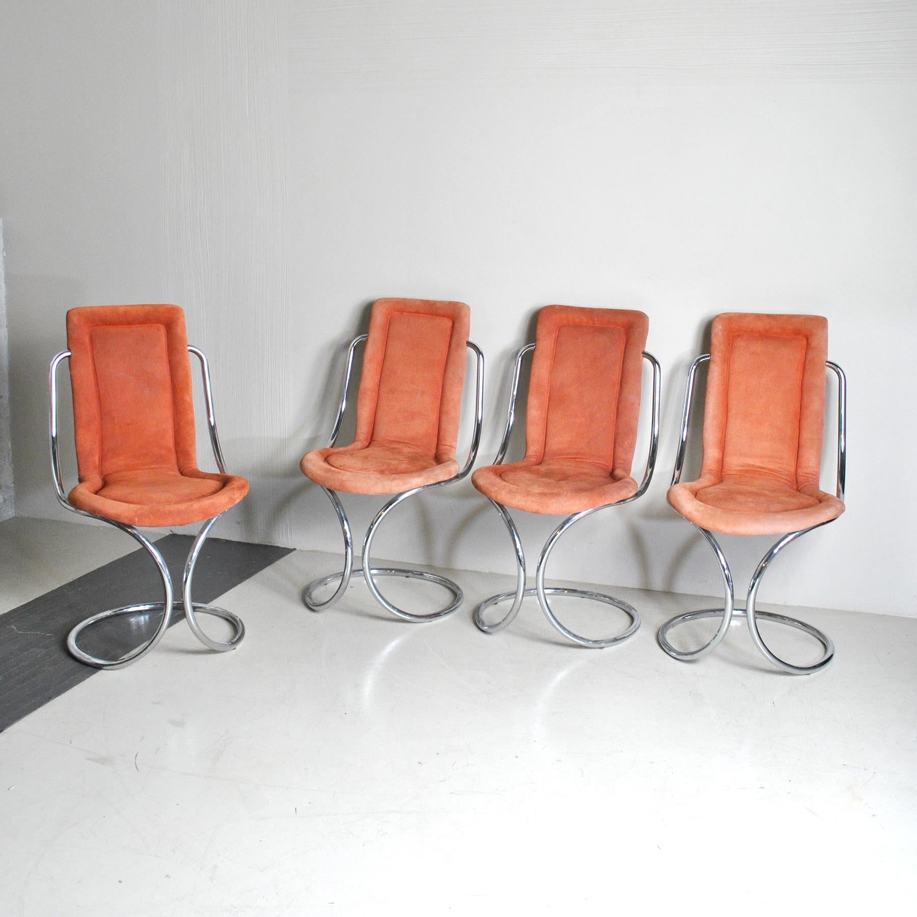 Italian Midcentury Tecnosalotto Chairs 70's In Good Condition In bari, IT