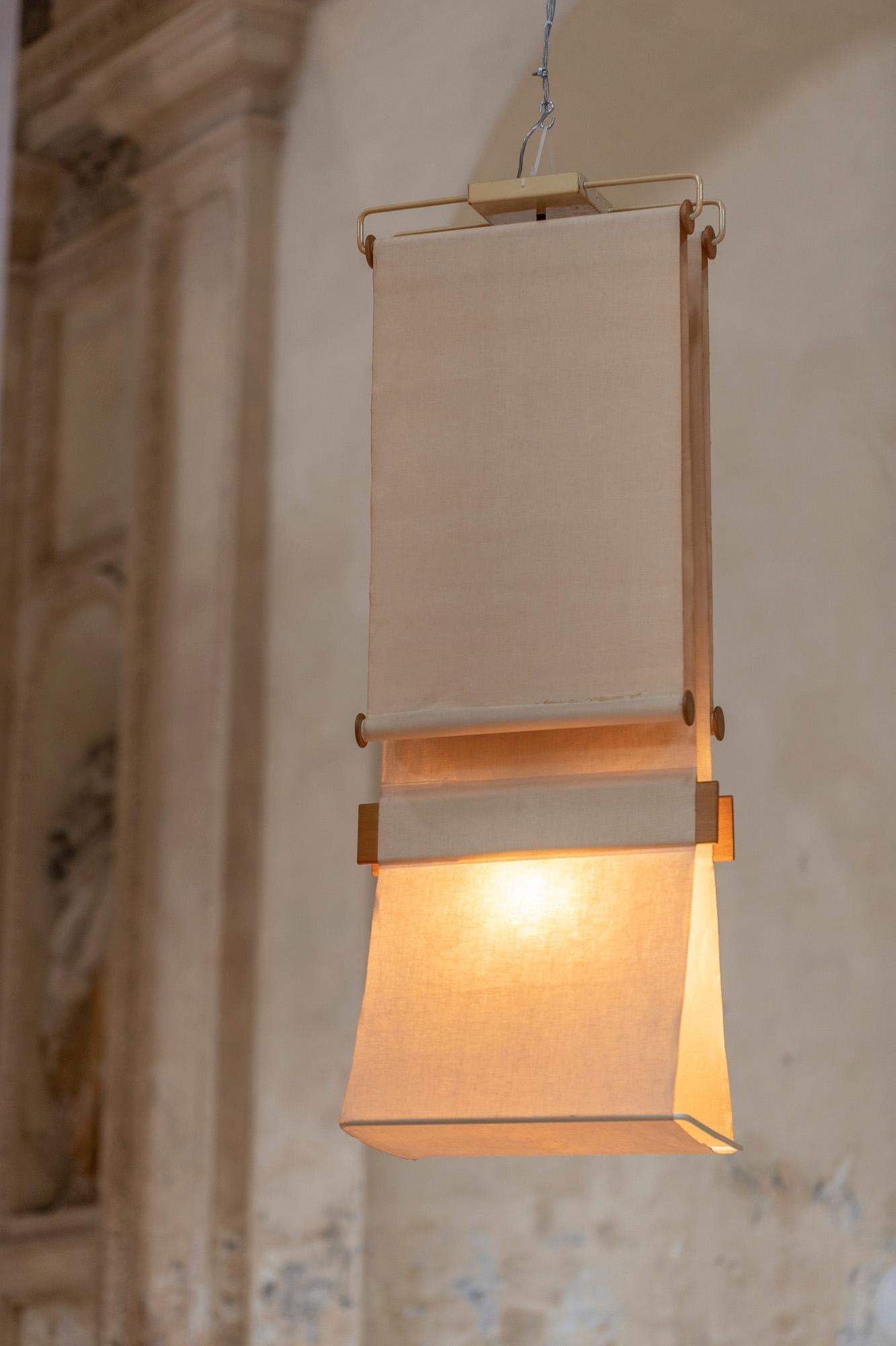 Italian Midcentury Telo Lamp by Fratelli Gianemilio In Excellent Condition In Piacenza, Italy