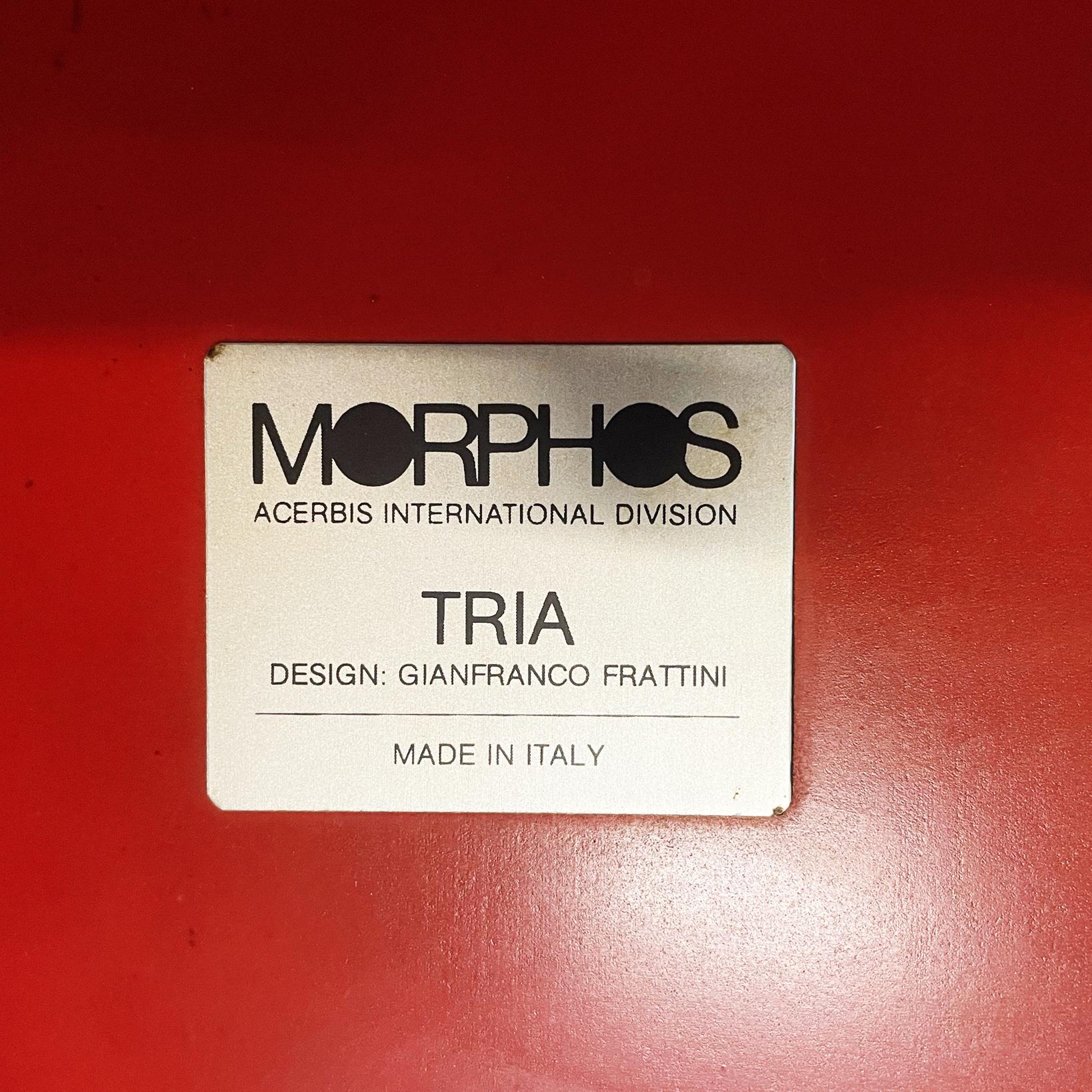 Italian Mid-Century Trio of Coffee Tables Tria by Frattini Morphos Acerbis 1980s For Sale 8