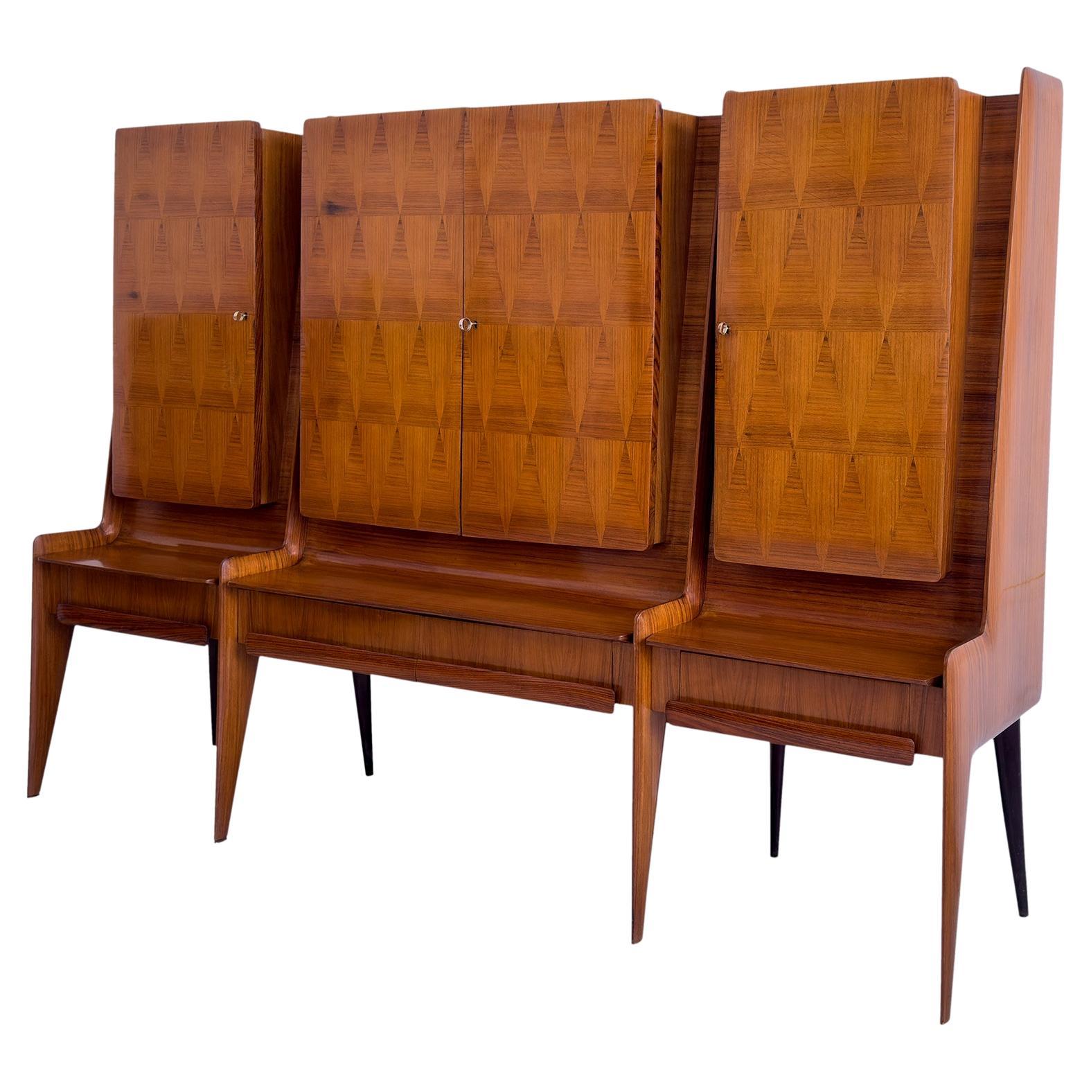 Italian Mid-Century Sideboard with Dry Bar by La Permanente Mobili Cantù, 1950s