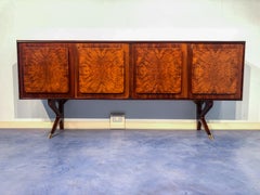 Italian Midcentury Walnut Sideboard or Cabinet by Vittorio & Plinio Dassi, 1950s