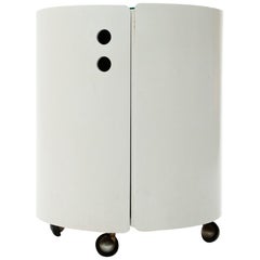 Italian Midcentury White Bar Cart, 1970s