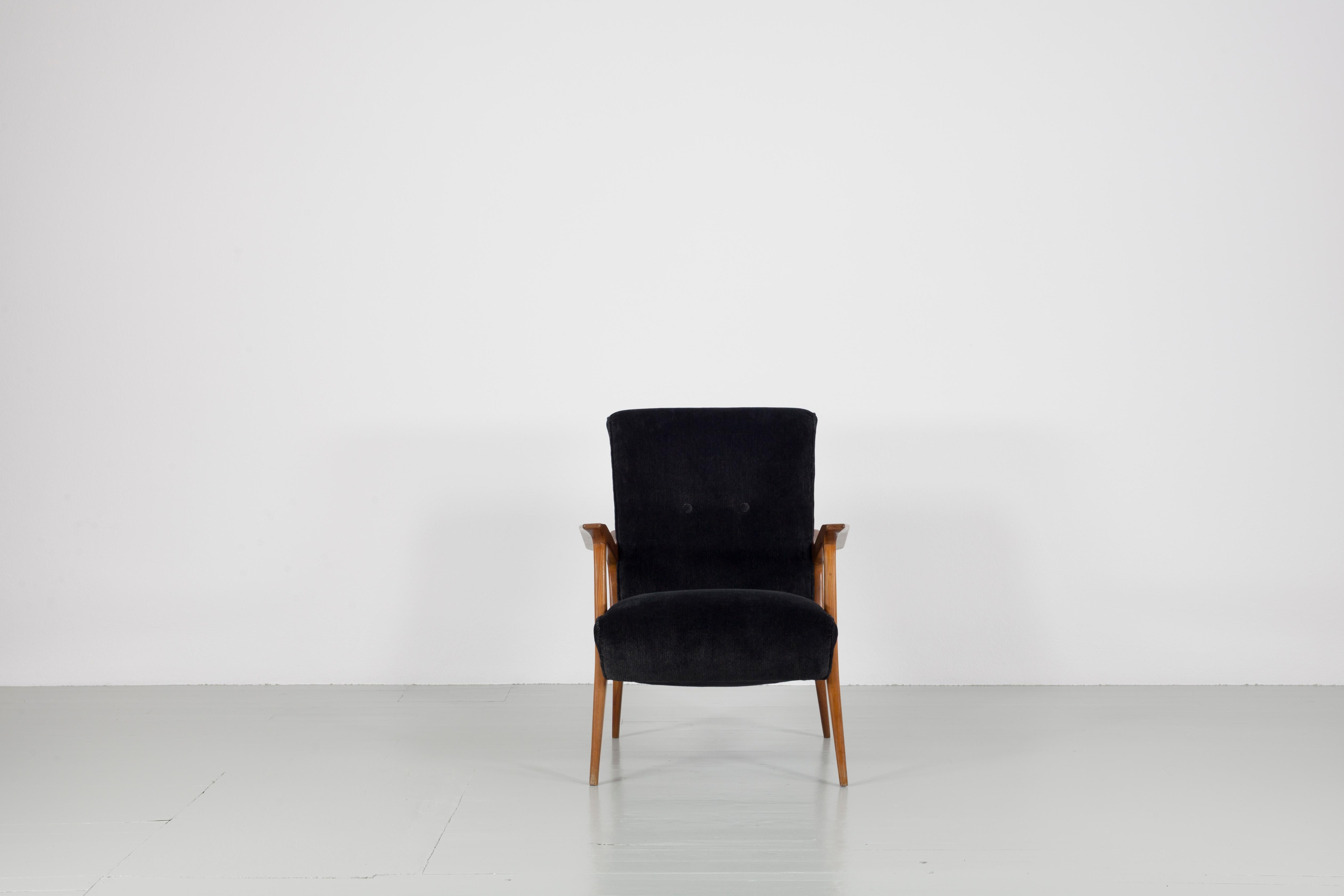 Mid-20th Century Italian Midcentury Wooden Accent Chair