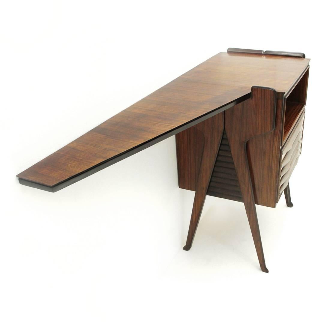 Italian Midcentury Wooden Console Desk, 1950s 1