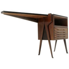 Italian Midcentury Wooden Console Desk, 1950s