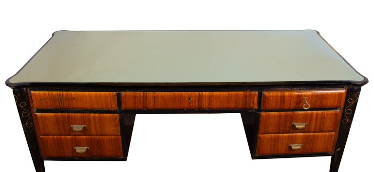 Italian Midcentury Writing Desk Attributed to Paolo Buffa For Sale 2