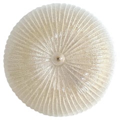Lampada ad incasso in vetro di Murano stile Barovier, 1970s