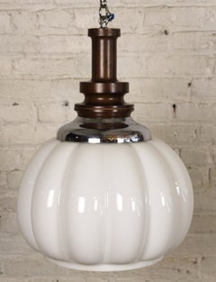 Italian Milk Glass Pendant