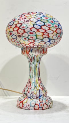 Italian Millefiori Murano Glass Table Lamp