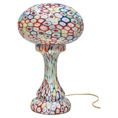 Italian Millefiori Murano Glass Table Lamp