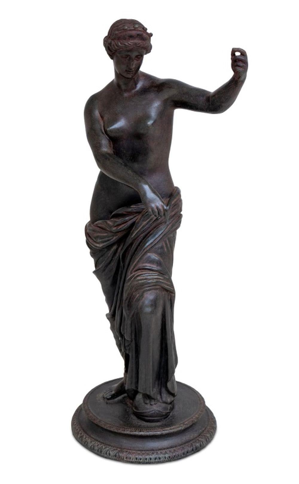 19th Century Italian Minerva Patinated Bronze Sculpture For Sale