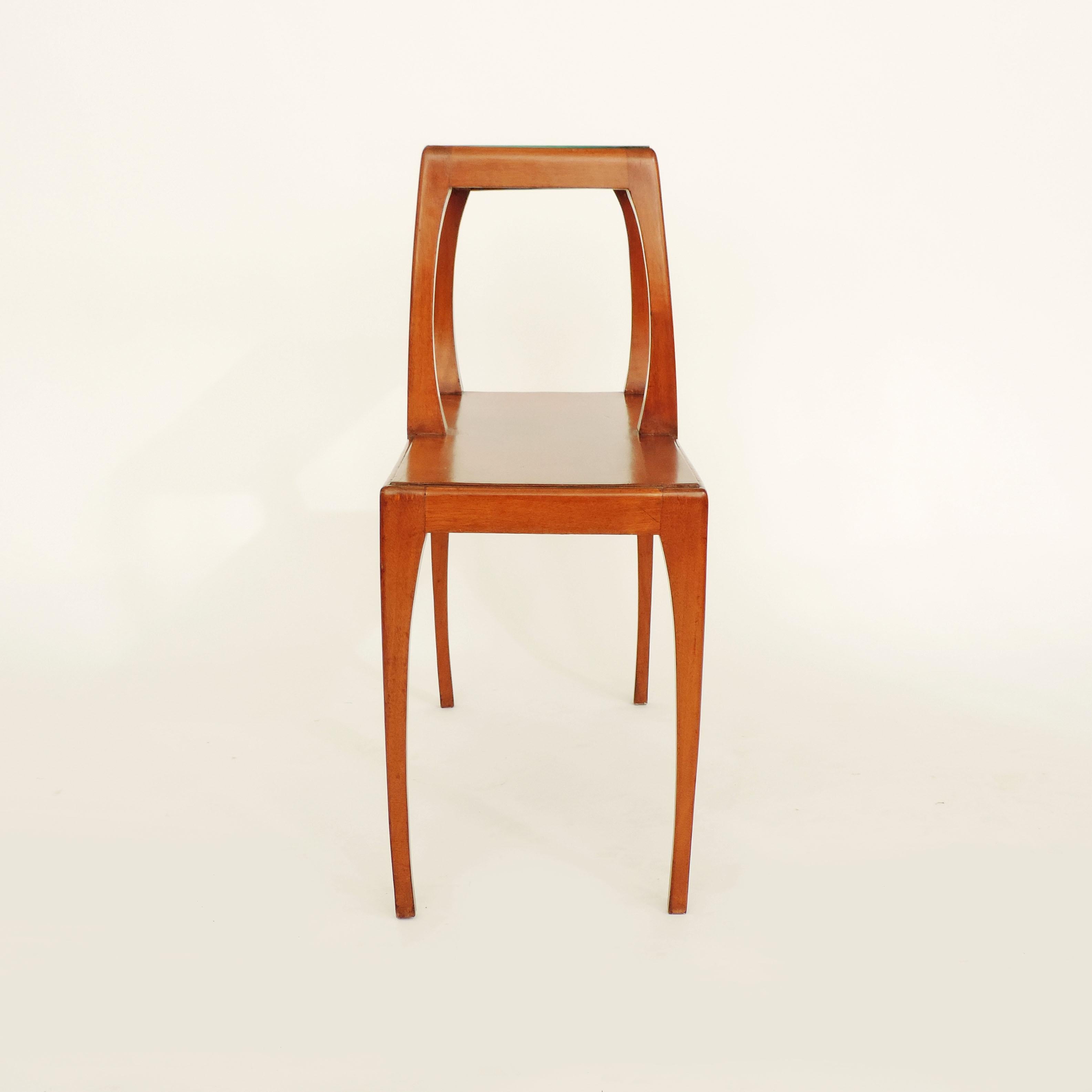 Verre Table d'appoint italienne minimaliste Arts & Crafts 1920s en vente