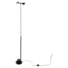 Italian minimalist black floor lamp from the late 1980s.