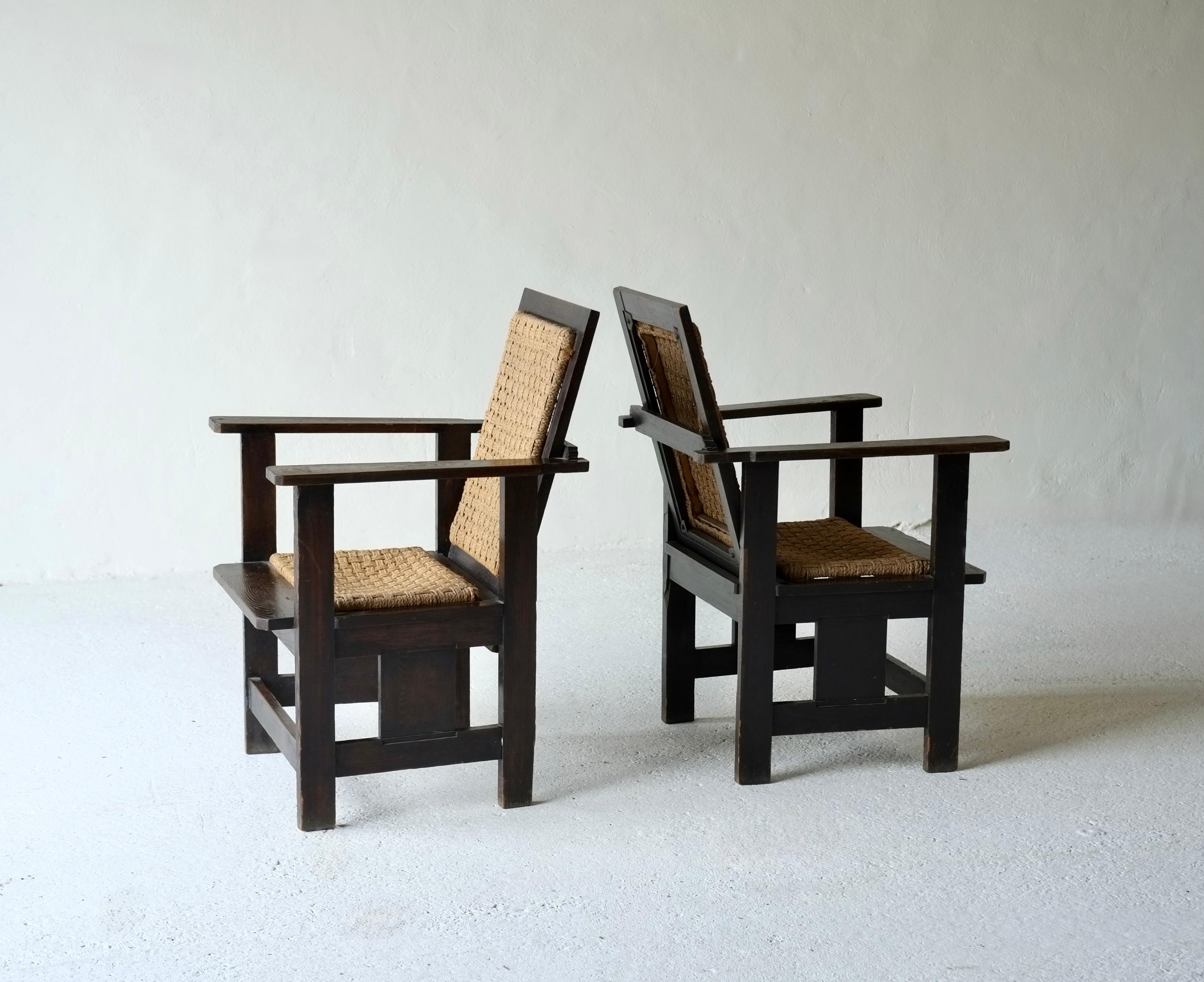 Sillones italianos minimalistas de cuerda en venta 5