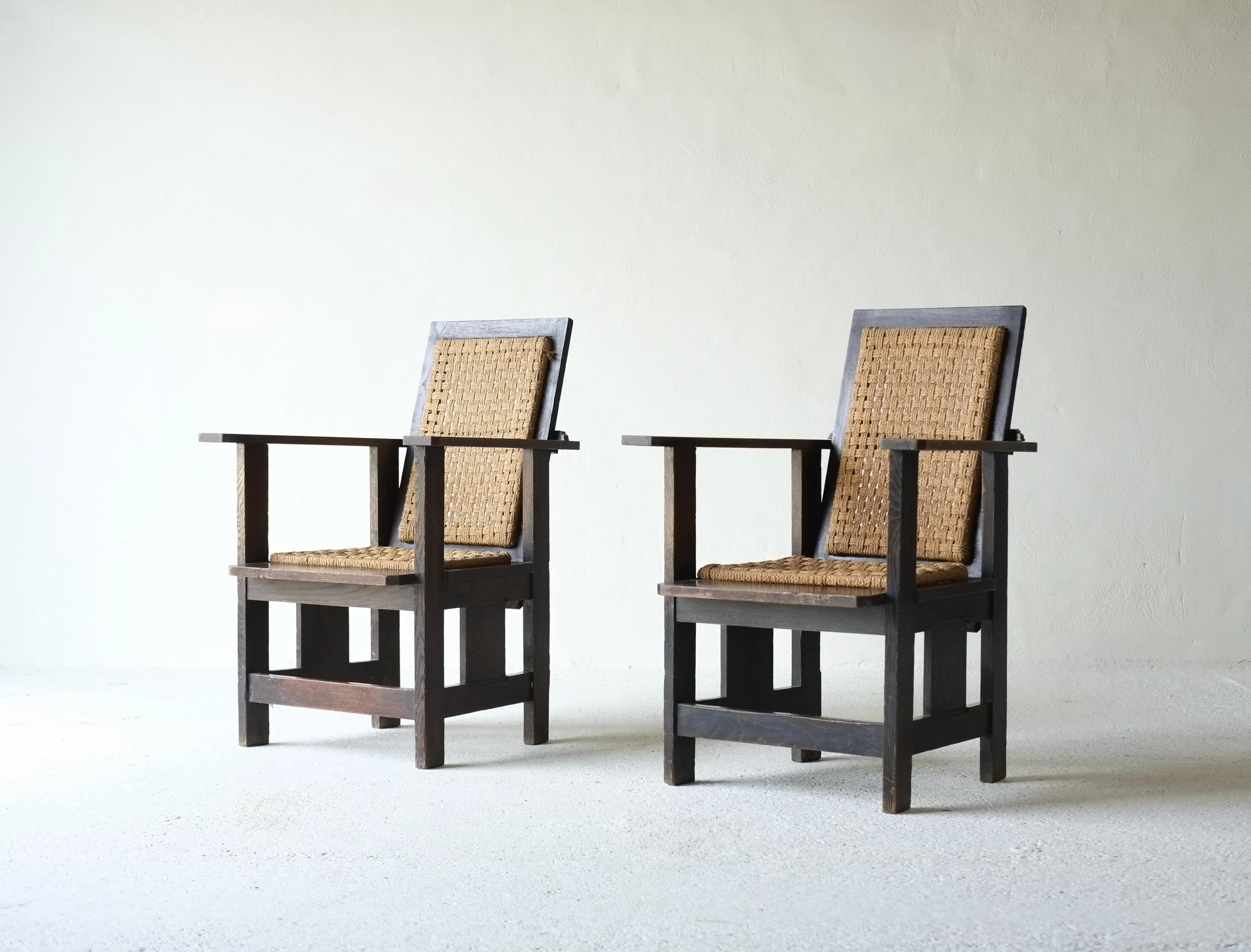 Sillones italianos minimalistas de cuerda en venta 11