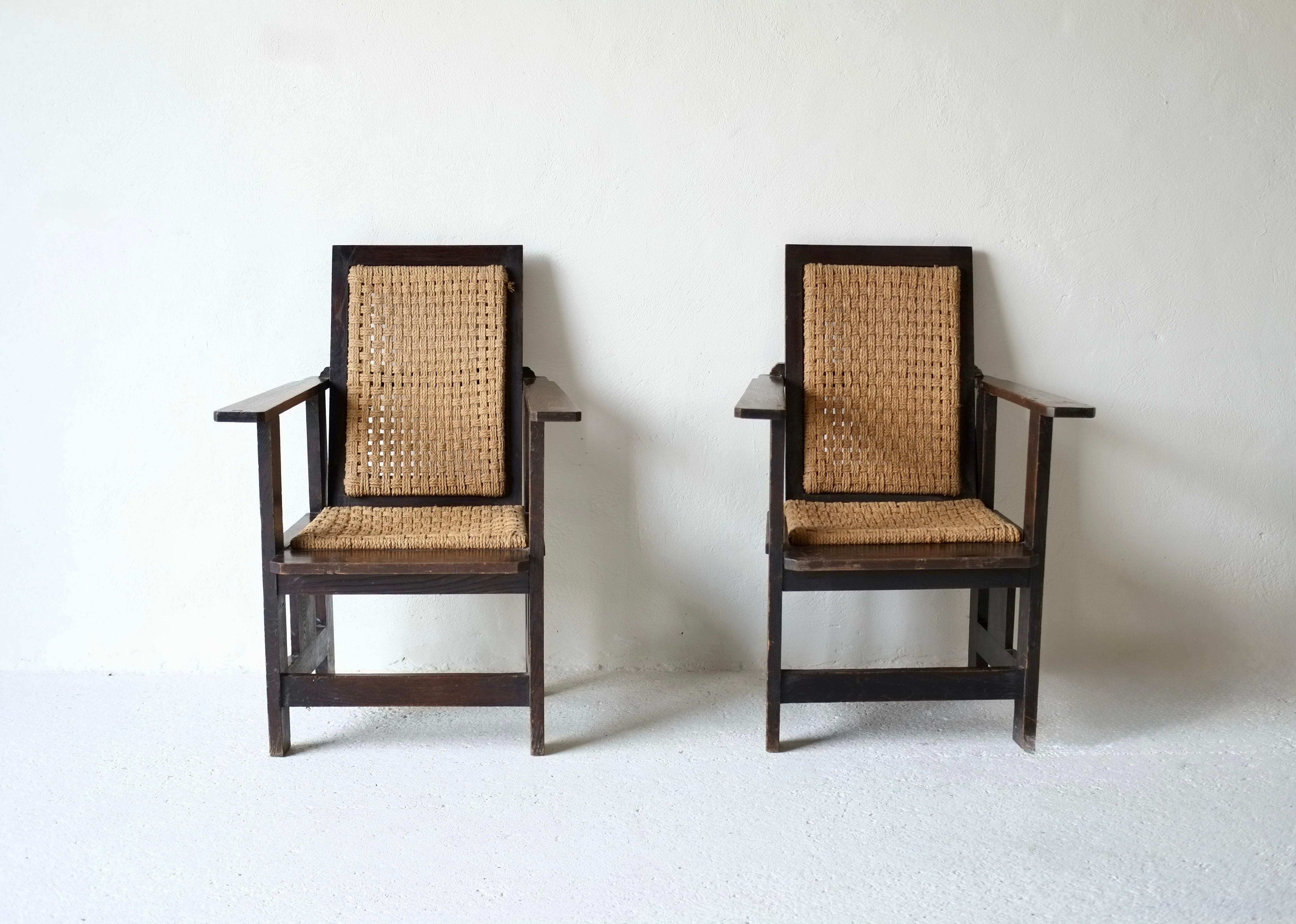 Sillones italianos minimalistas de cuerda Soga en venta