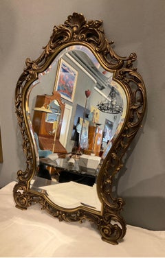 Italian mirror in 60’s brass