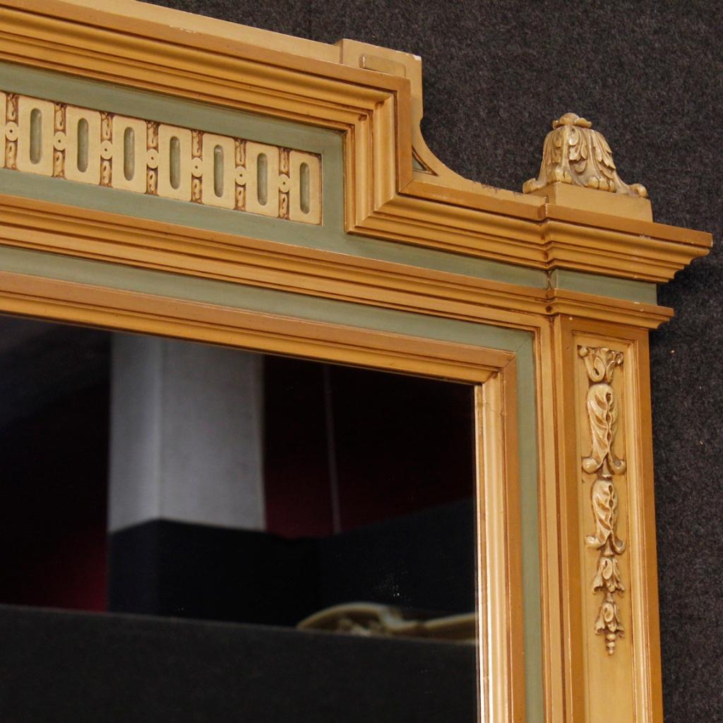 Italian Mirror in Painted Wood in Louis XVI Style from 20th Century 7