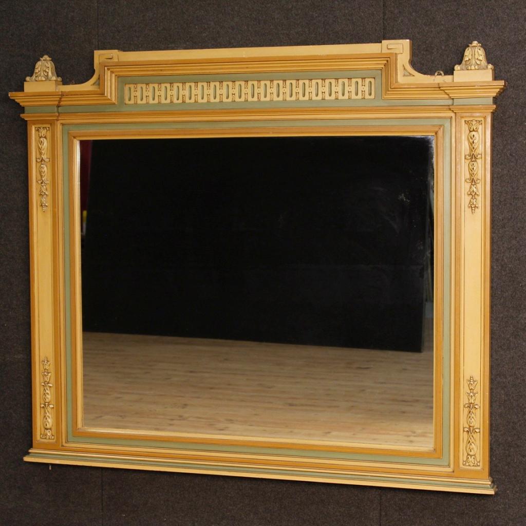 Italian Mirror in Painted Wood in Louis XVI Style from 20th Century 5