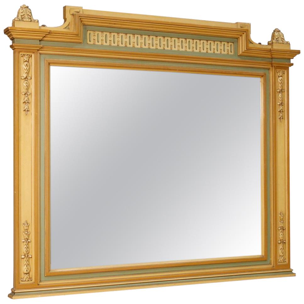 Italian Mirror in Painted Wood in Louis XVI Style from 20th Century
