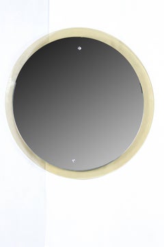 Italian Mirror on Smoked Glass Cristal Art Design, 1960s