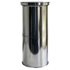 Italian Mirror-Polished Metal Capitello Column, Contemporary Design, in stock