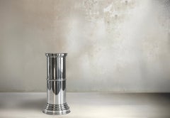 Monumental Metal Column or Pedestal, Contemporary Design, in stock