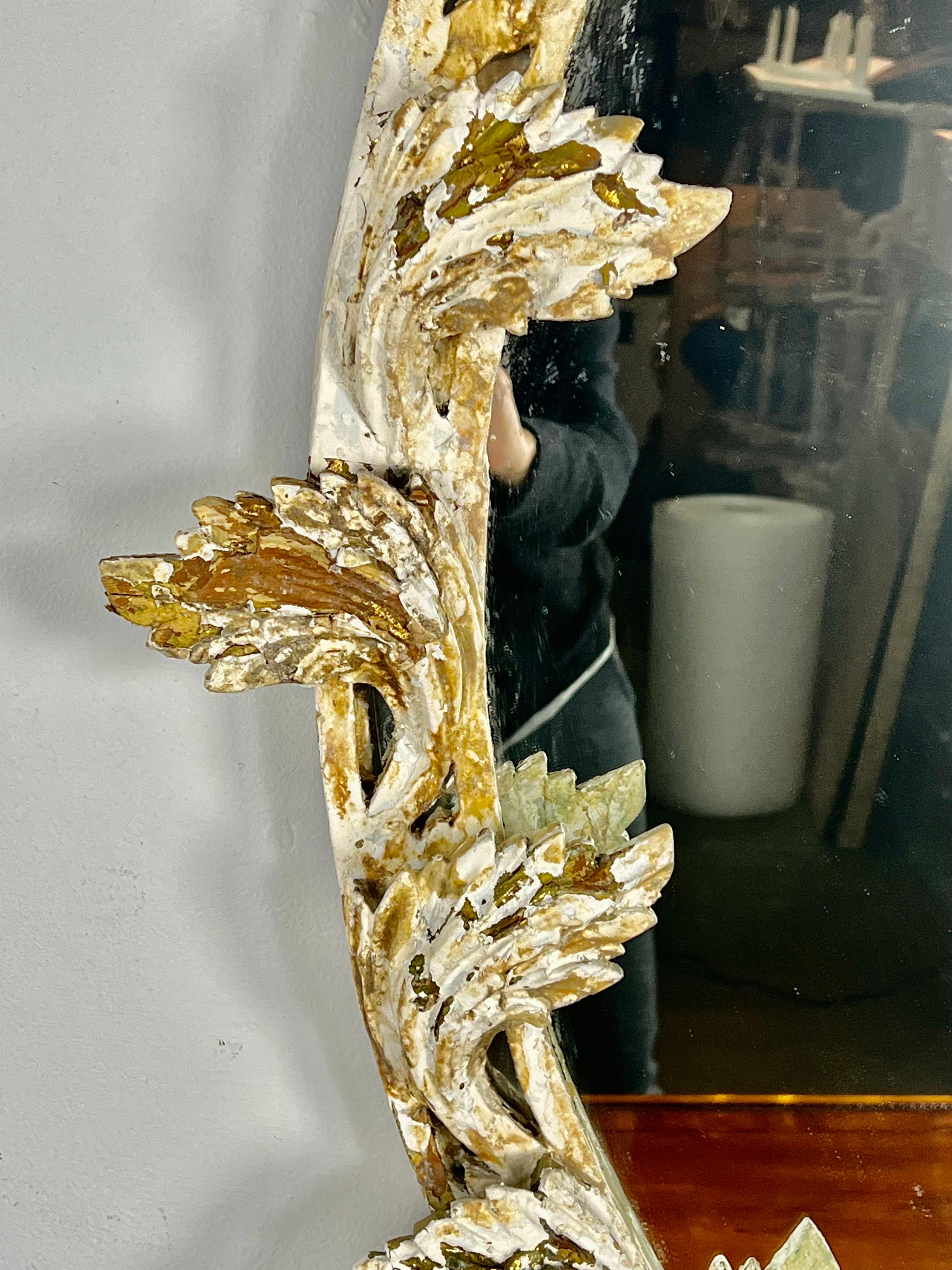 Other  Italian Mirror w/ Leaves C. 1930 For Sale