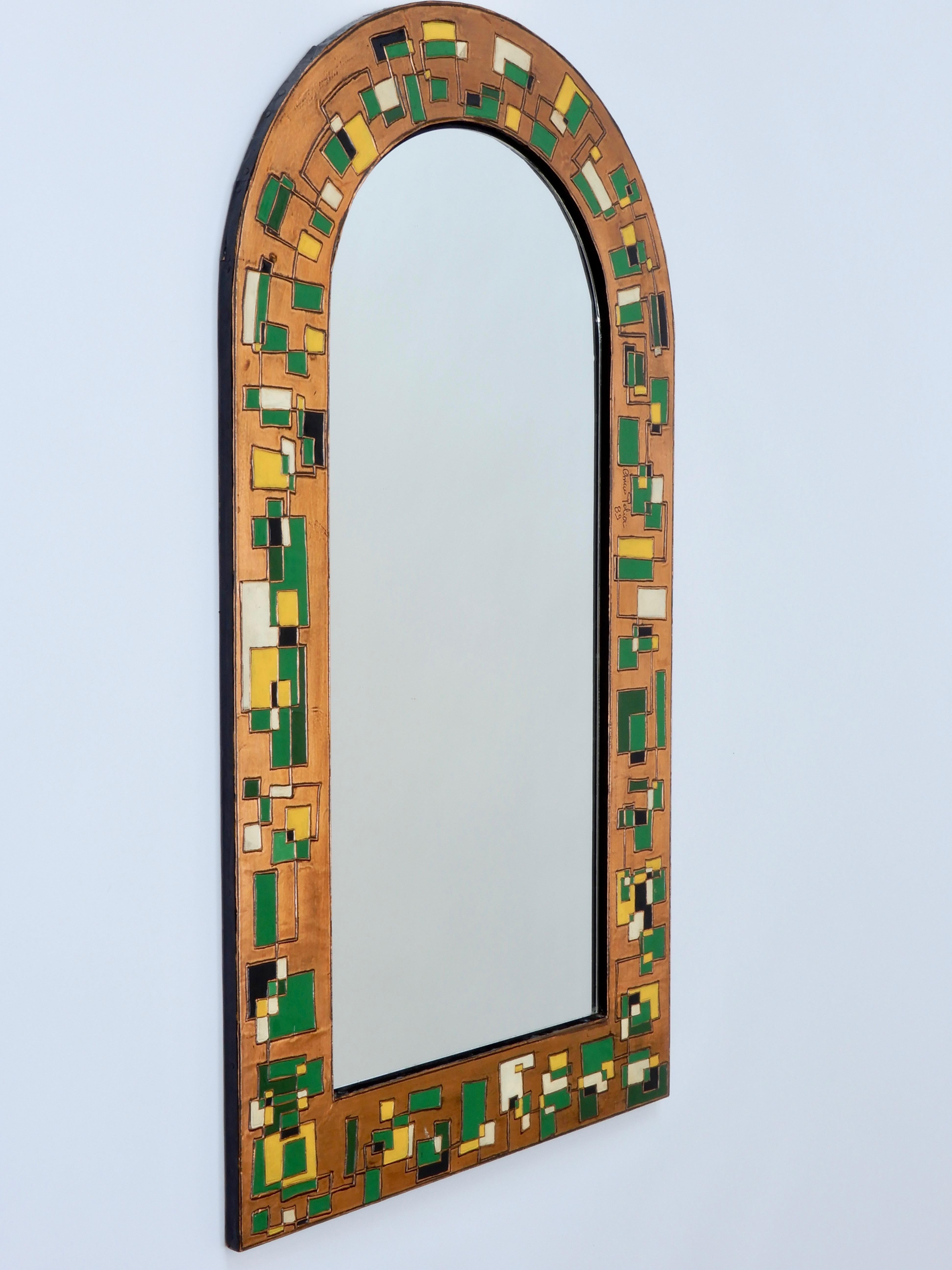 coloured mirror frames