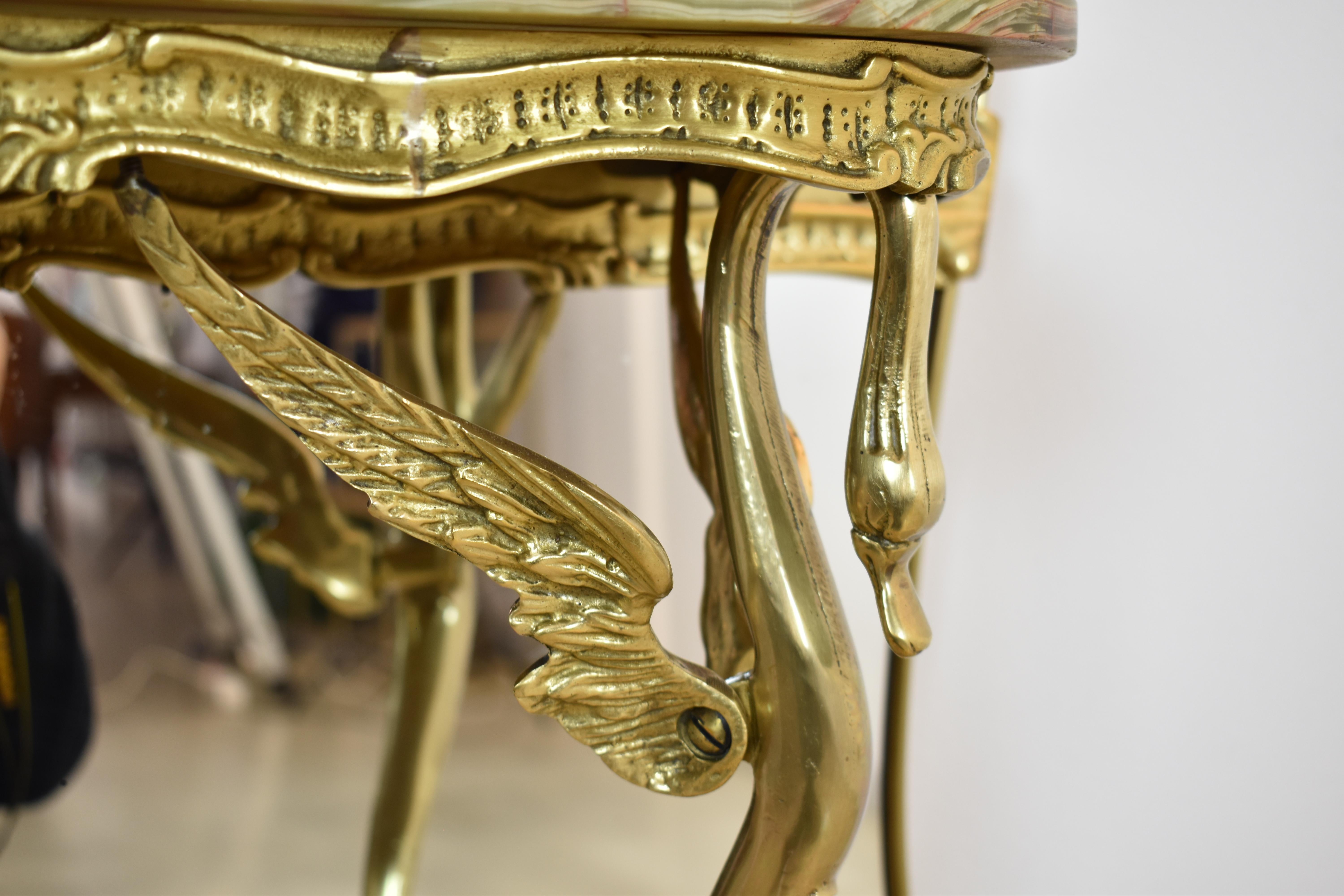 Italian Mirrored Console in Style of Hollywood Regency, 1950s For Sale 8