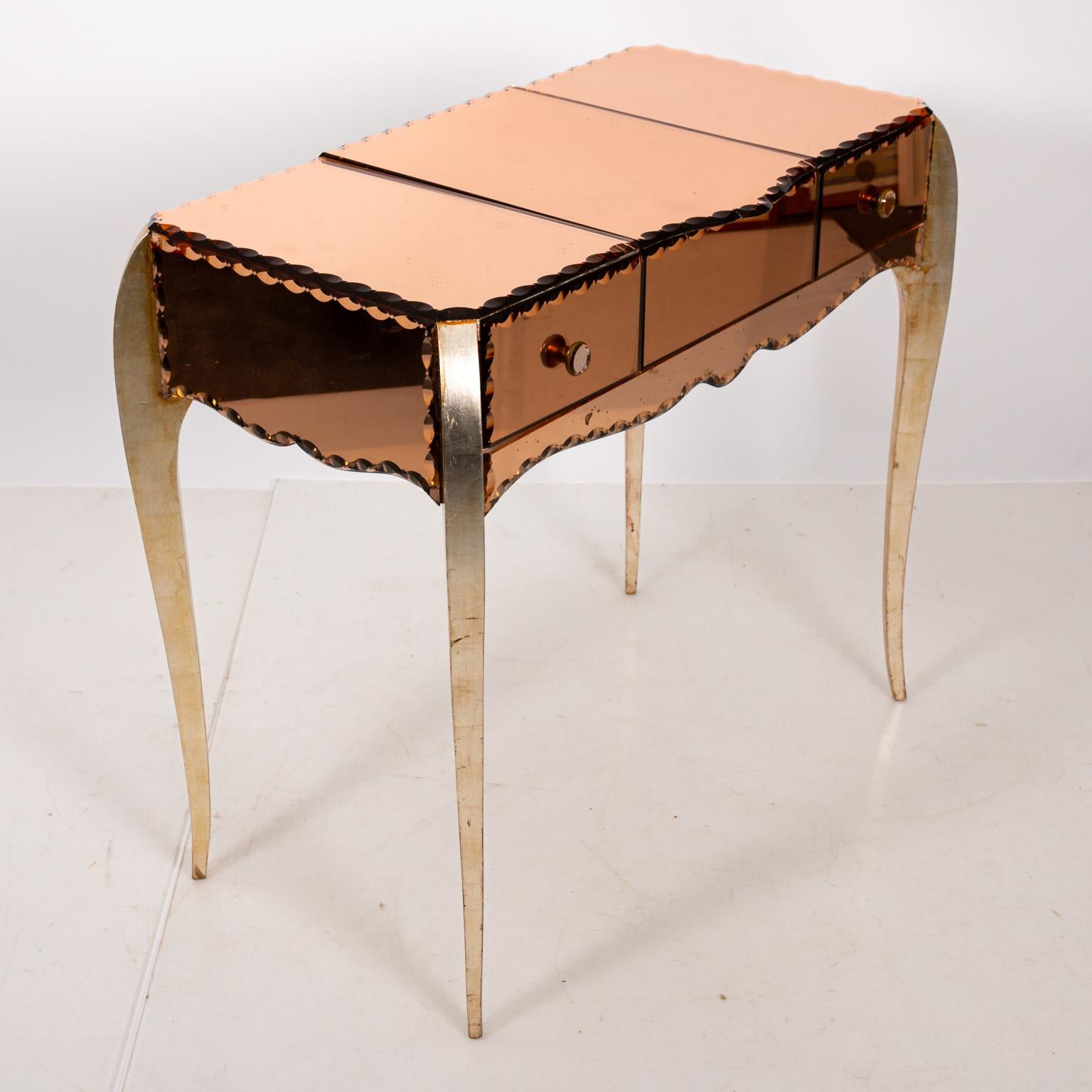 Mid-20th Century Italian Mirrored Desk 