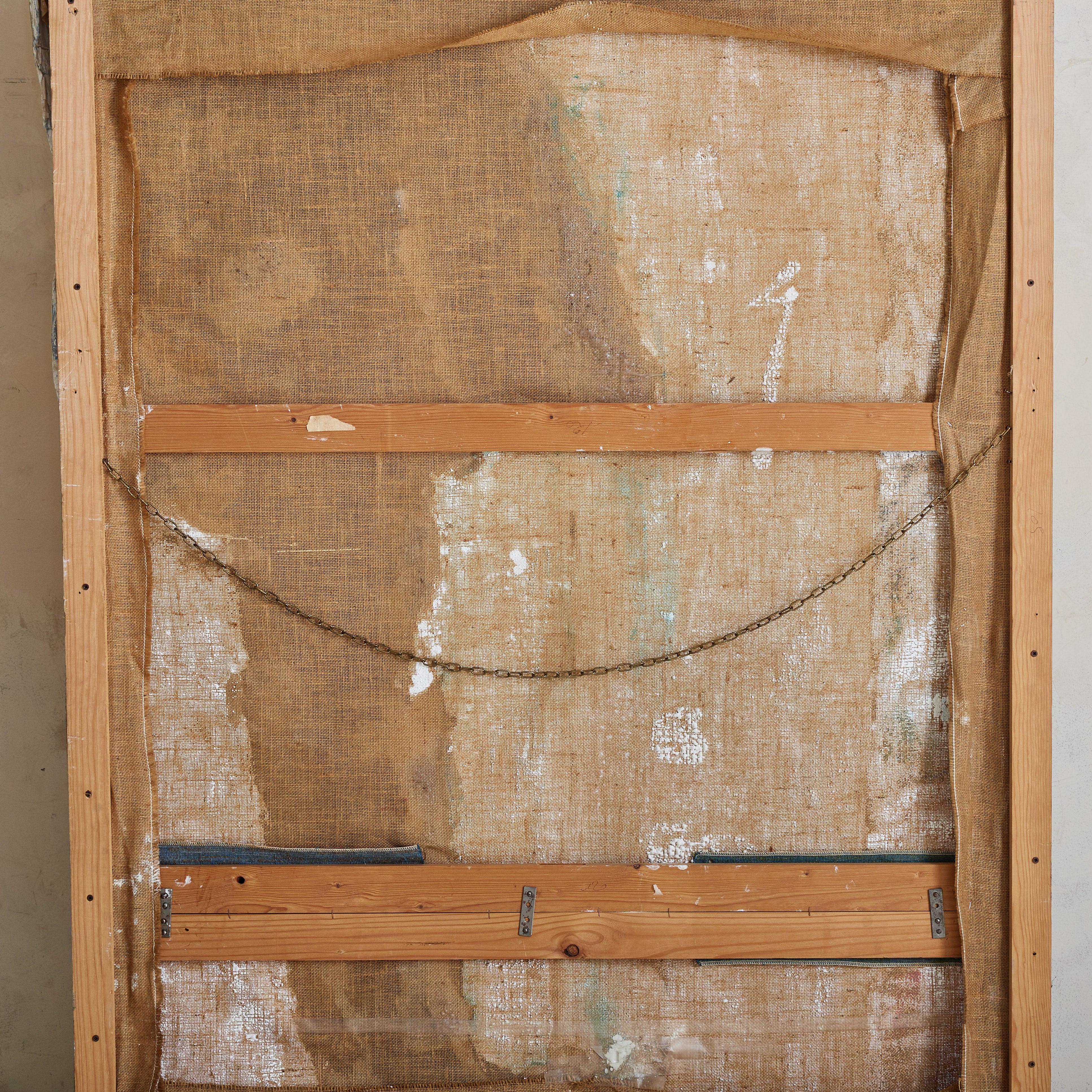 Italienisches Mixed-Media-Kunstwerk auf Leinwand von Silvia Rizzo, 1983 im Angebot 4