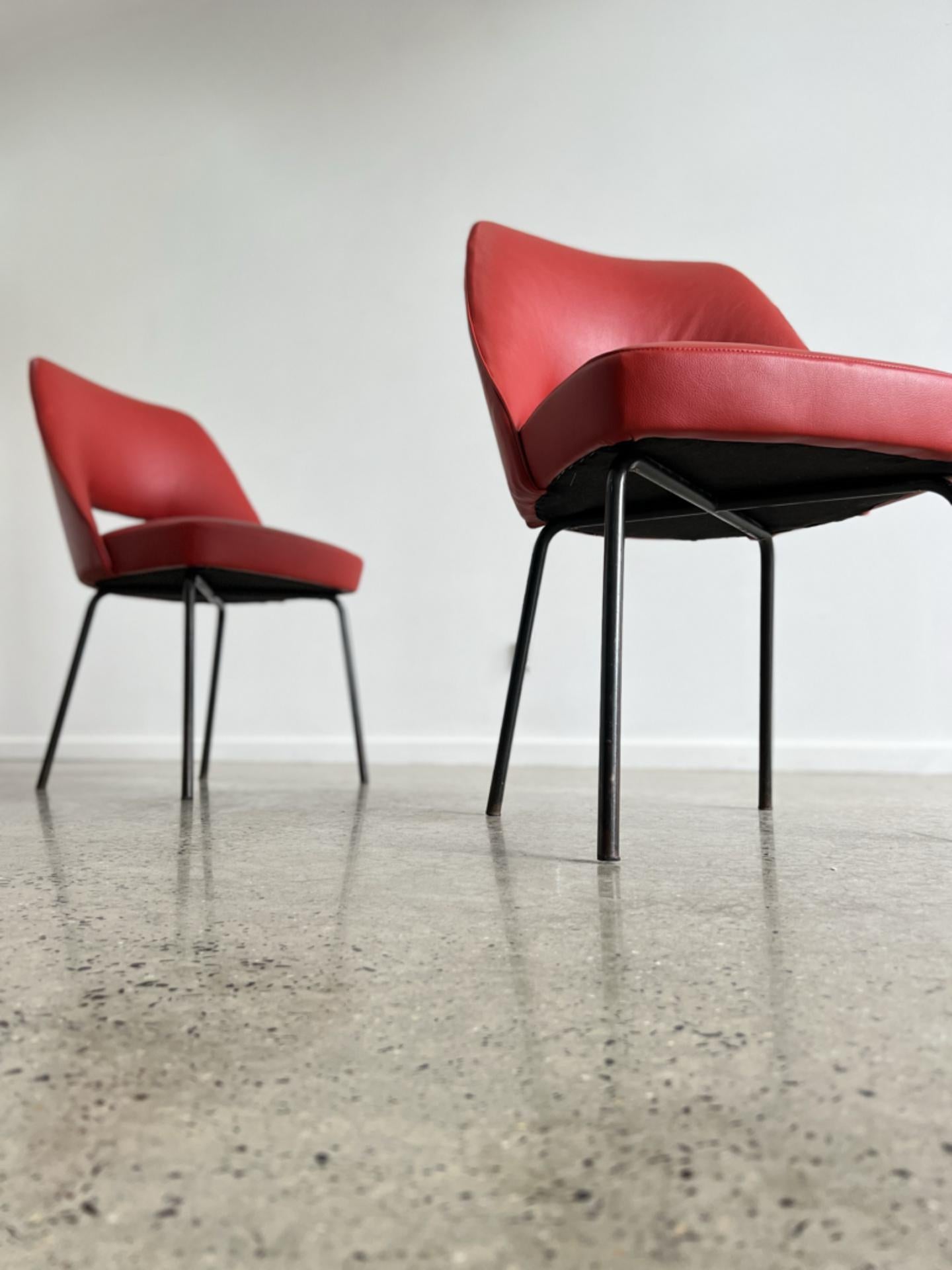 Mobiltecnica chaises italiennes en cuir Torino en vente 4