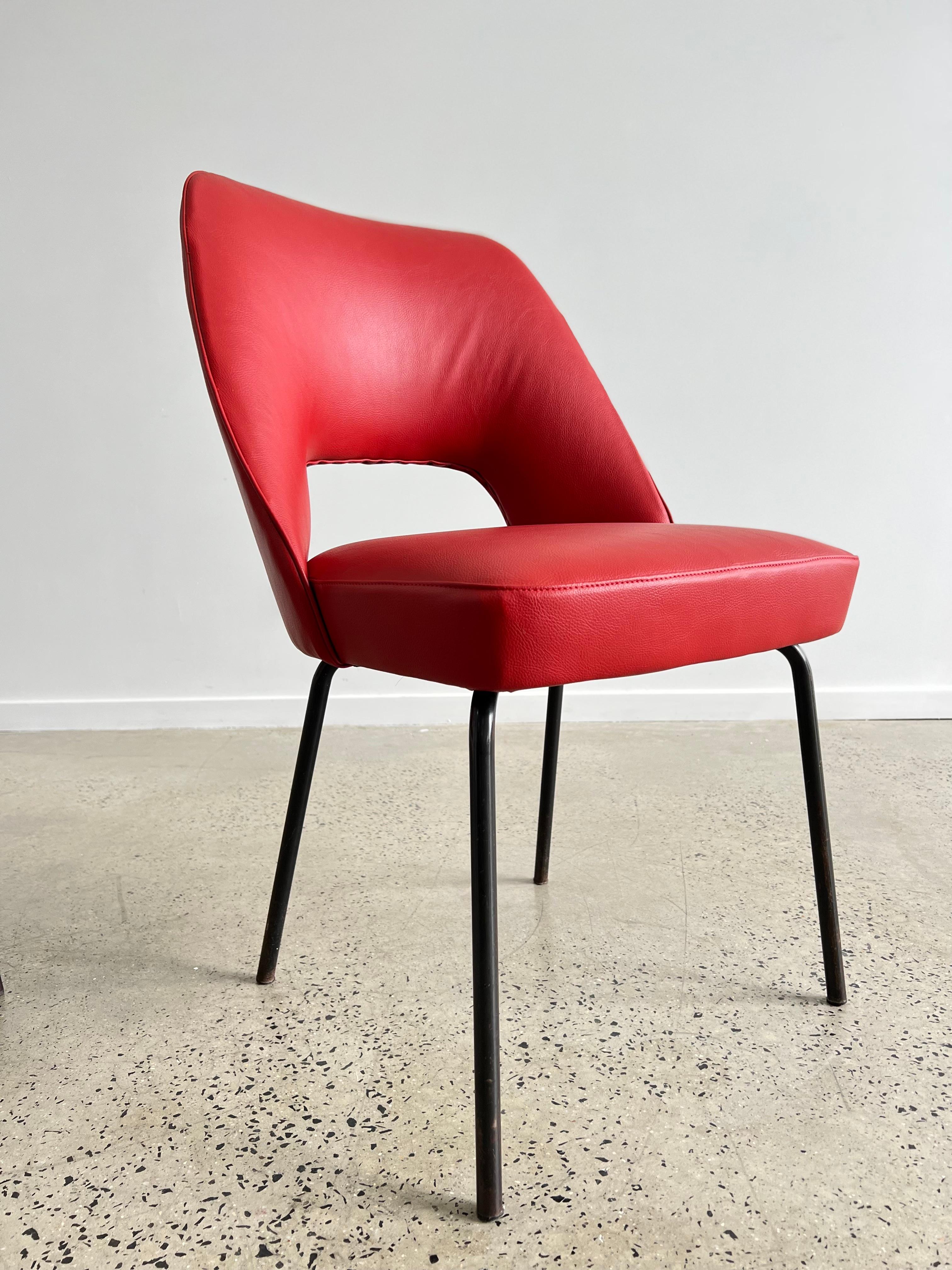 Métal Mobiltecnica chaises italiennes en cuir Torino en vente
