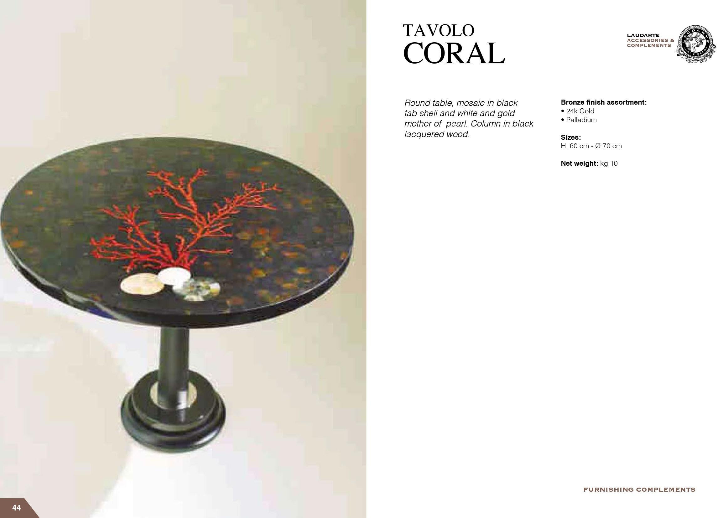 Italian Model Coral Coffee Table from Laudarte, 1990s 1