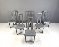 Italian Model Regia Dining Chairs by Antonello Mosca for Ycami, 1980s, Set of 6