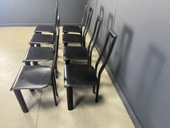 Sedie da pranzo italiane Model Regia di Antonello Mosca per Ycami, anni '80, set di 8 pezzi