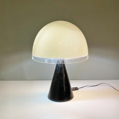 Italian Moder Black Metal and White Plastic Baobab Table Lamp by Iguzzini, 1970s
