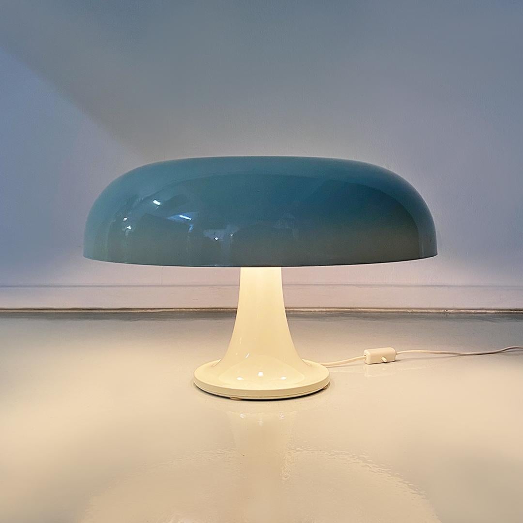Italian Moder White Plastic Nesso Table Lamp by G. Mattioli Fort Artemide, 1967 6