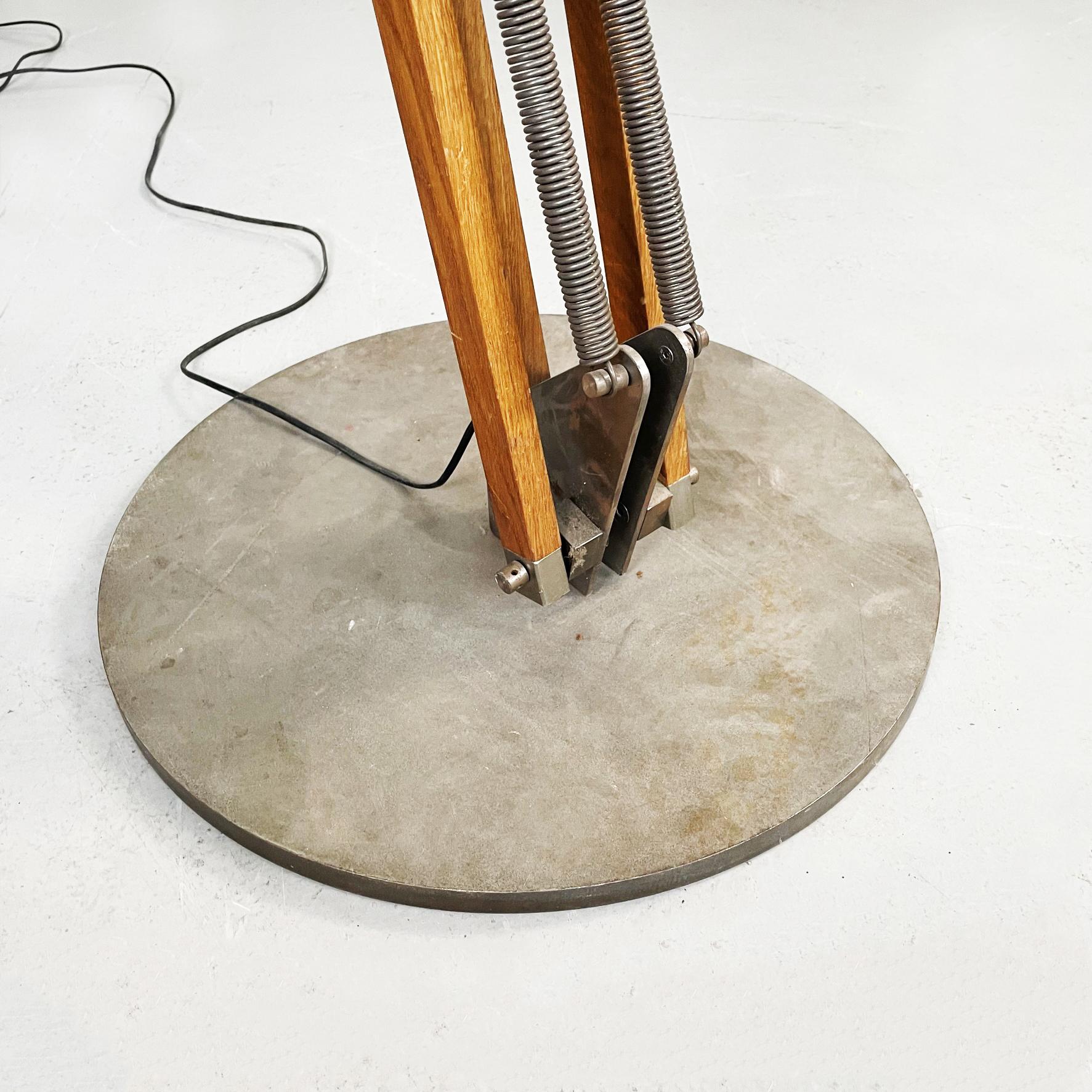 Italian Modern 21st Century Wooden and Iron Floor Lamp Golia, 2000s For Sale 10