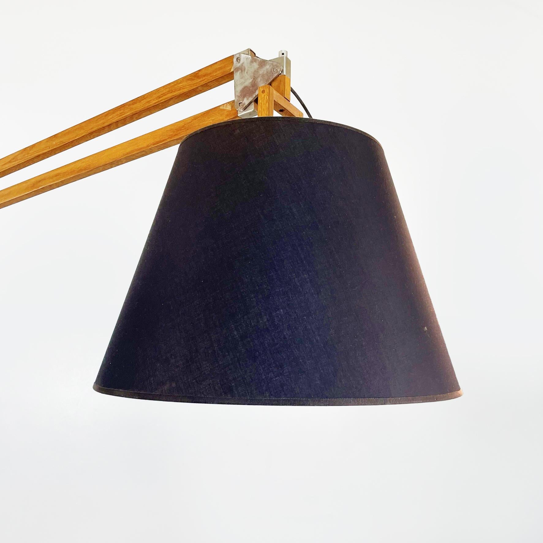 Post-Modern Italian Modern 21st Century Wooden and Iron Floor Lamp Golia, 2000s For Sale