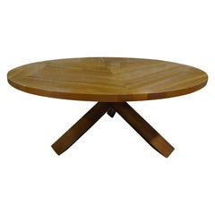 Italian Modern 65 Inch Tripod Center Table Or Dining Table By Cassina