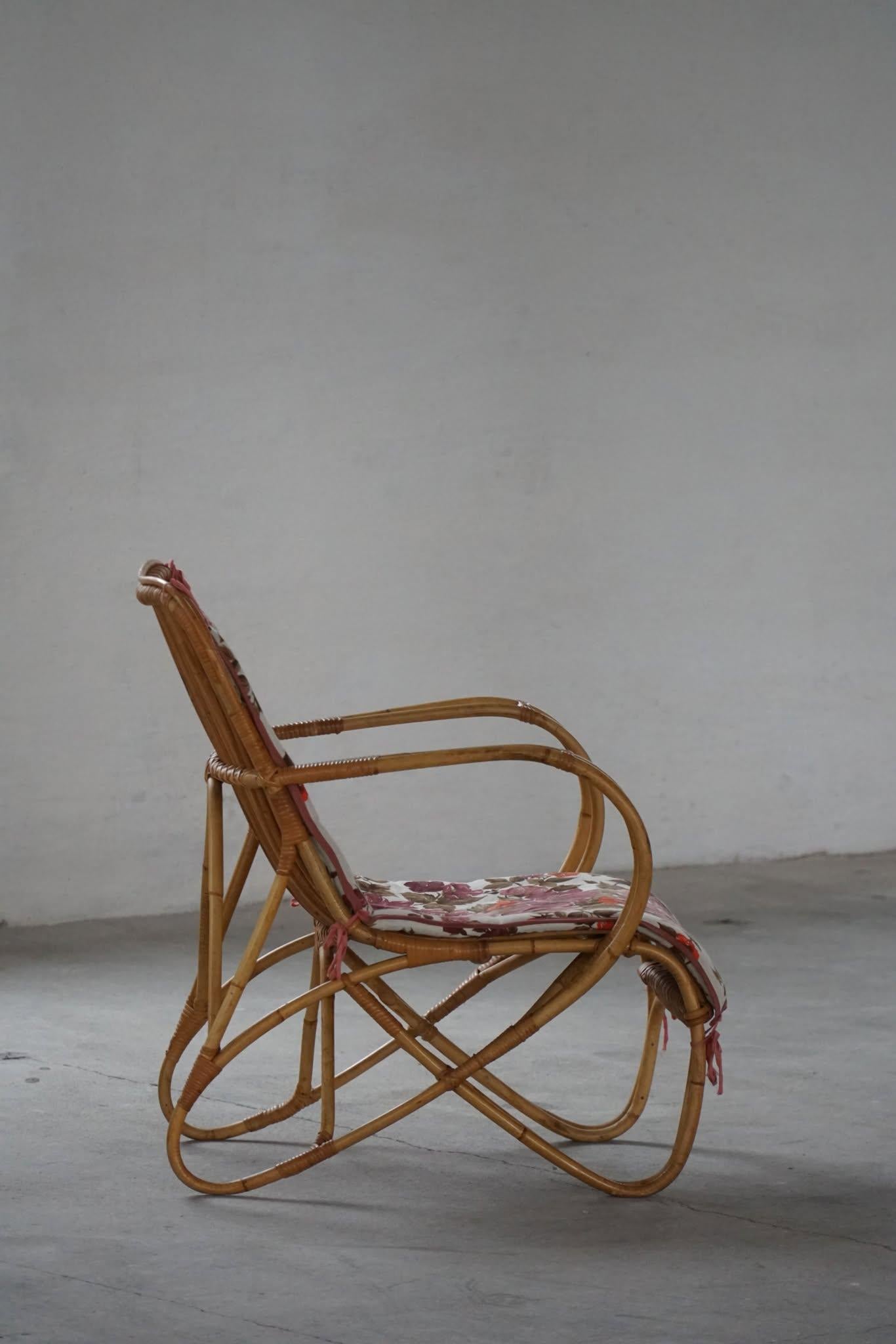 Modernismo italiano, Pareja de sillones de bambú, Mid Century Modern, Años 60 en venta 10