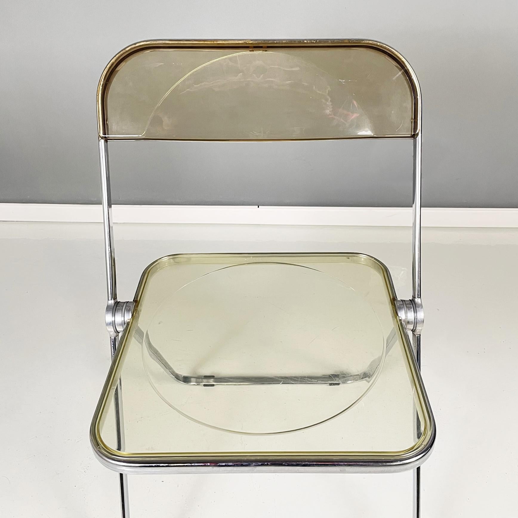 Italian Modern ABS Folding Chair Plia by Piretti Anonima Castelli, 1970s 2
