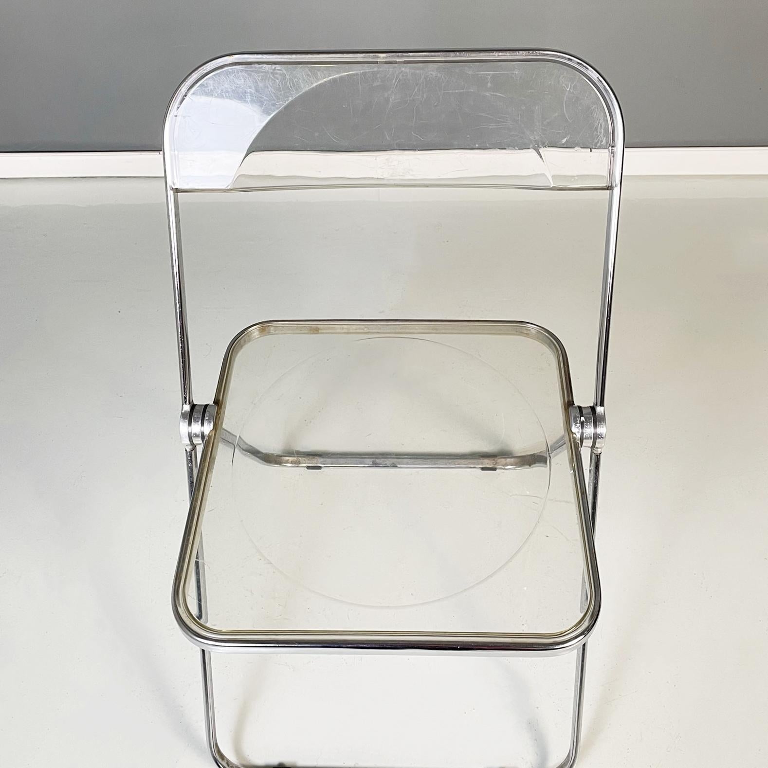 Italian modern ABS Folding chairs Plia by Piretti for Anonima Castelli, 1970s 2