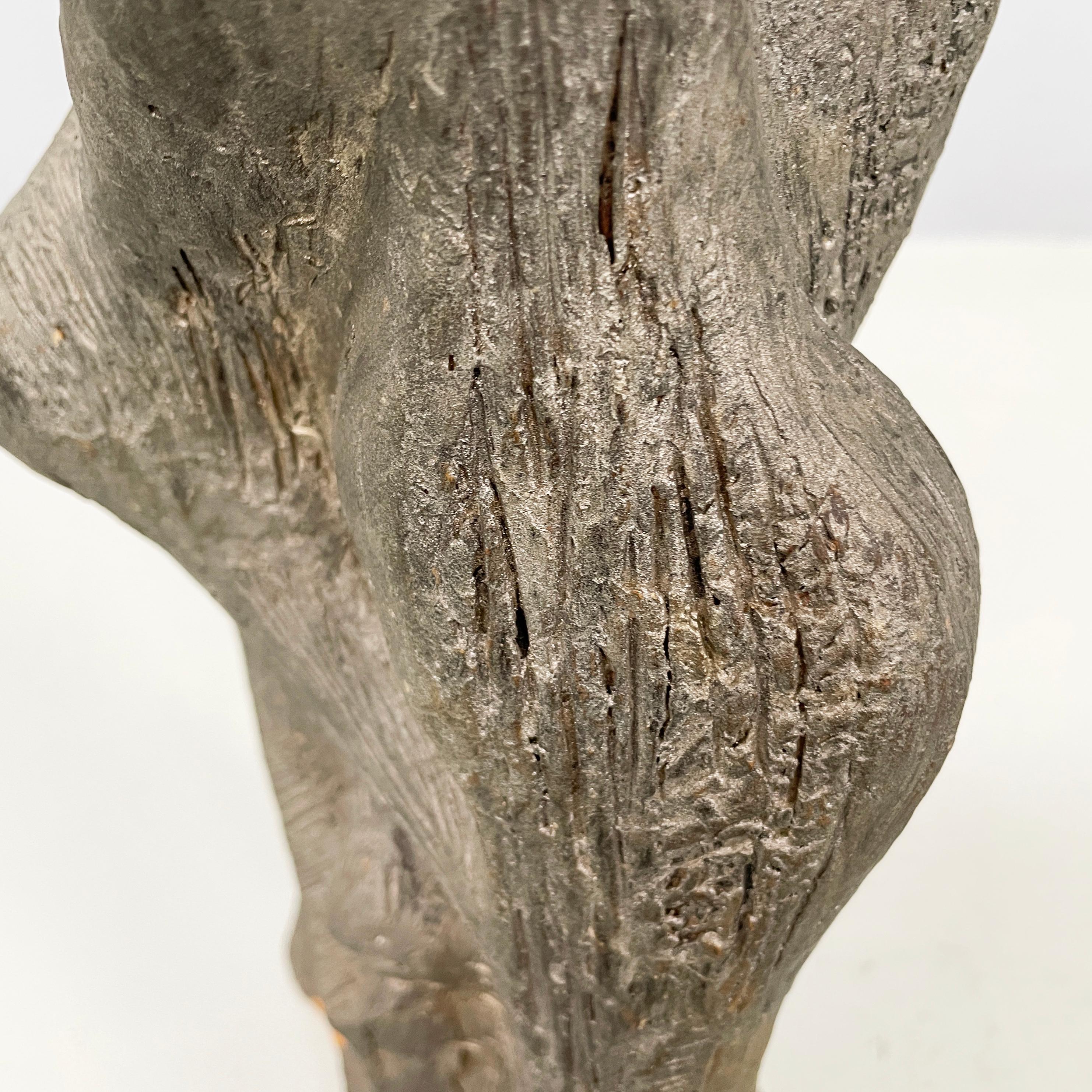 Escultura abstracta moderna italiana de terracota gris oscuro  Edmondo Cirillo, 1968 en venta 5