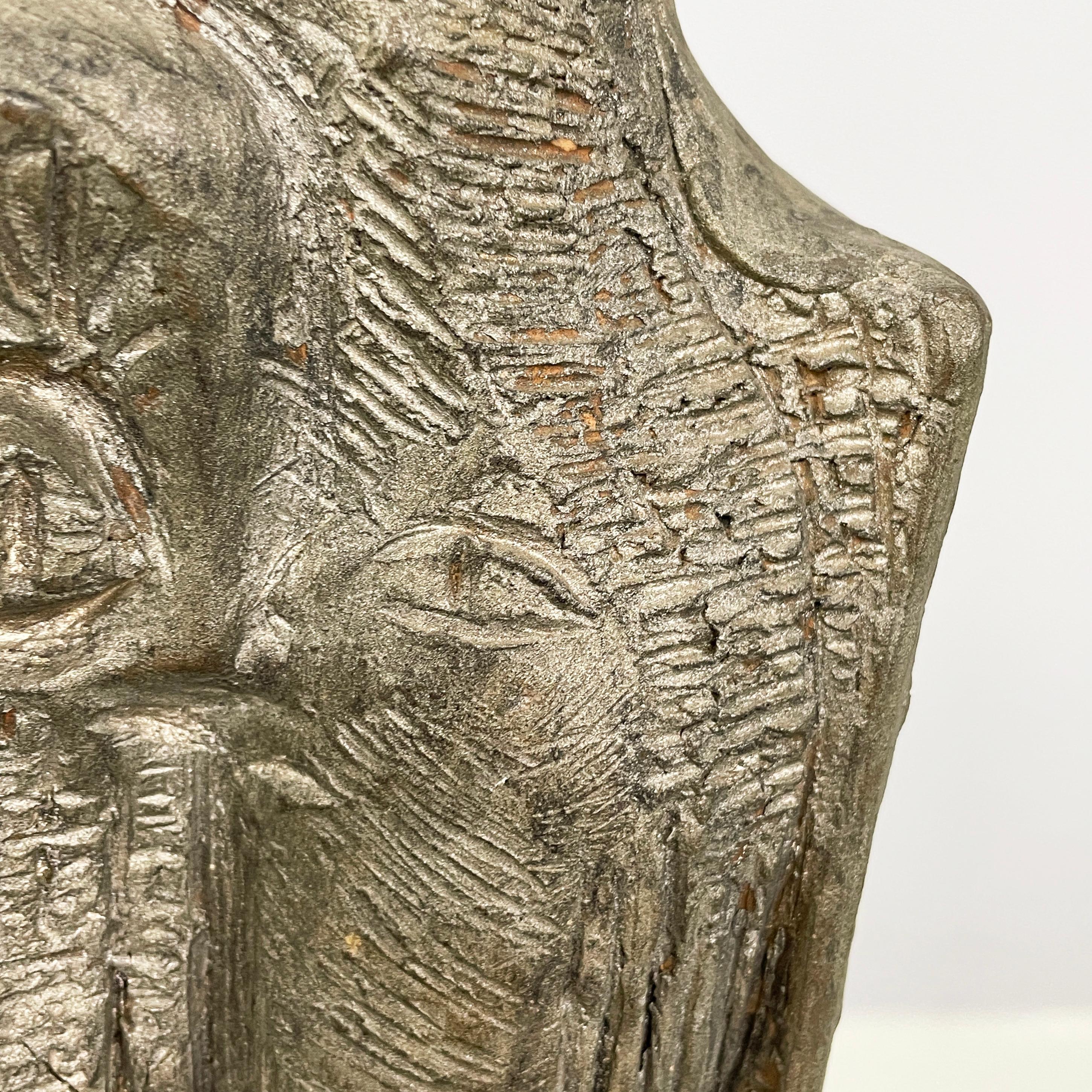 Escultura abstracta moderna italiana de terracota gris oscuro  Edmondo Cirillo, 1968 en venta 1