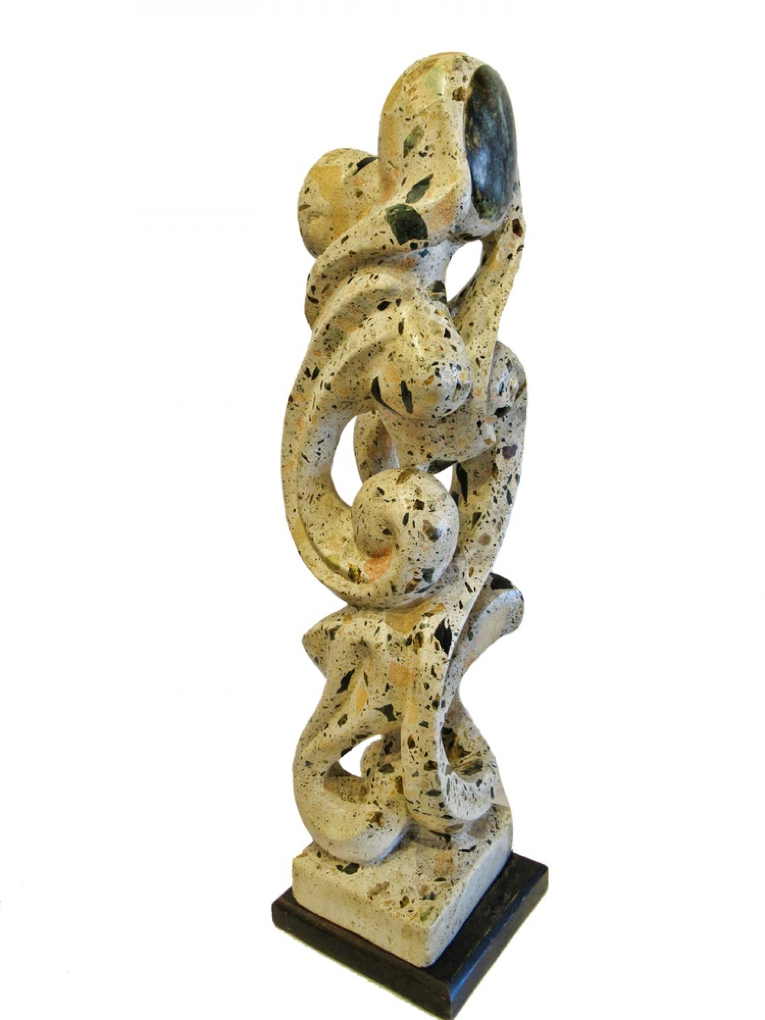 20th Century Italian Modern Abstract Stone Sculpture For Sale